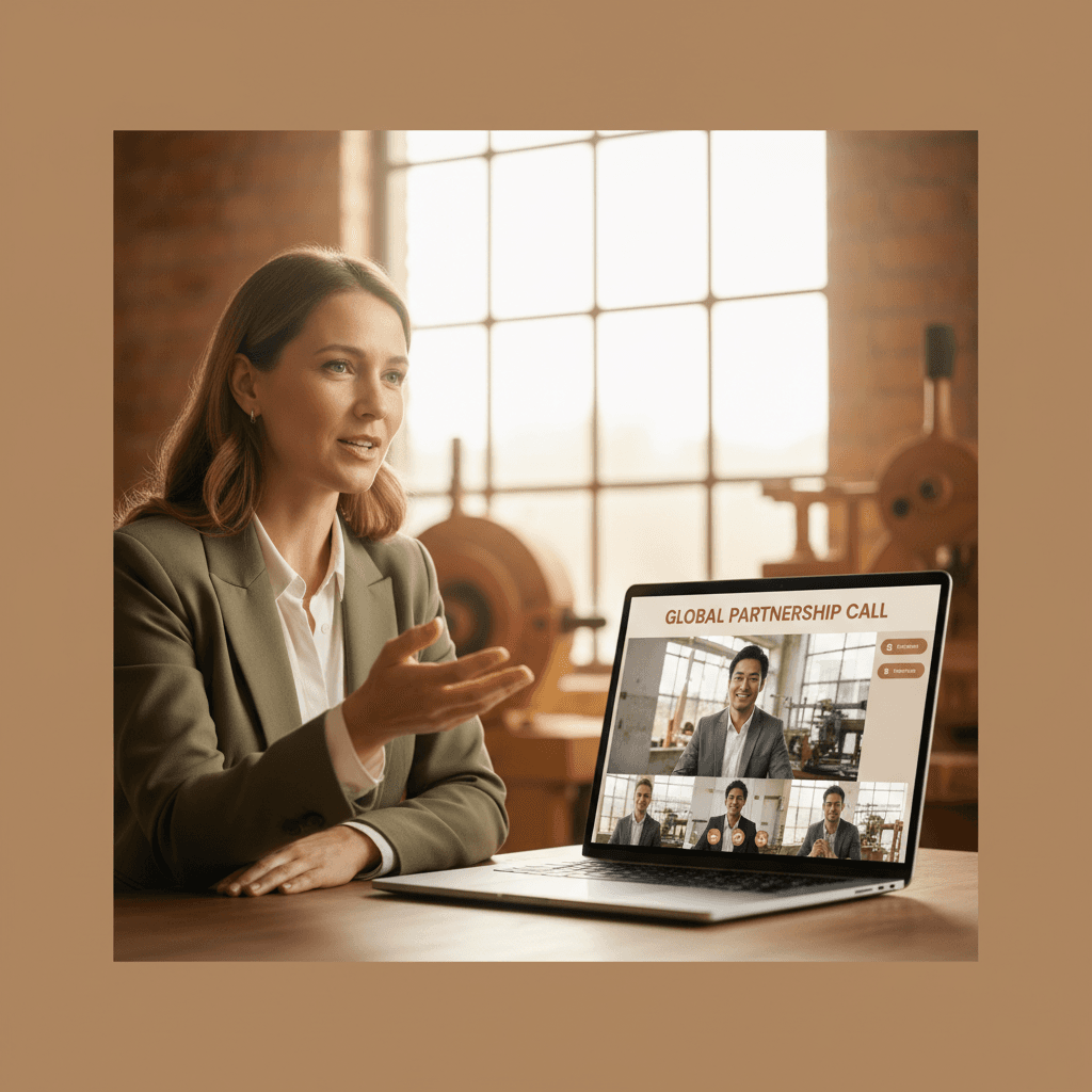 Video call between supplier and marketplace operator representative