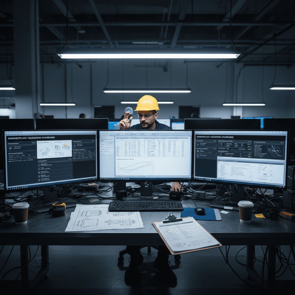 Quality assurance process for marketplace compliance