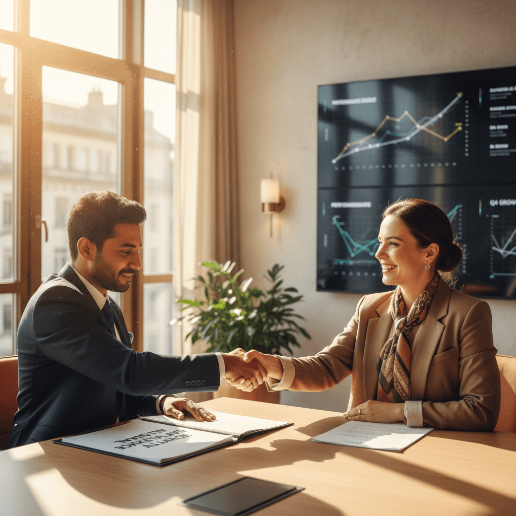 Supplier and marketplace operator partnership handshake