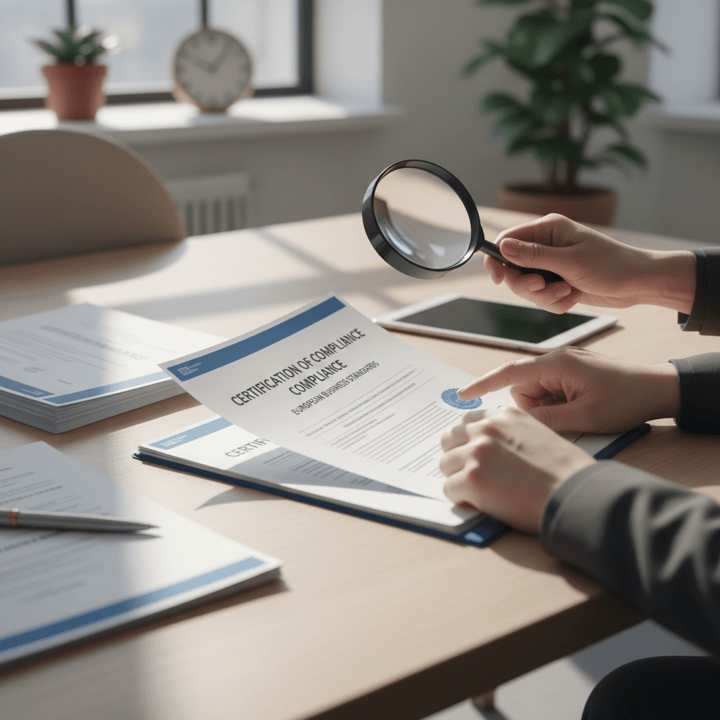 Supplier standardization verification and documentation review