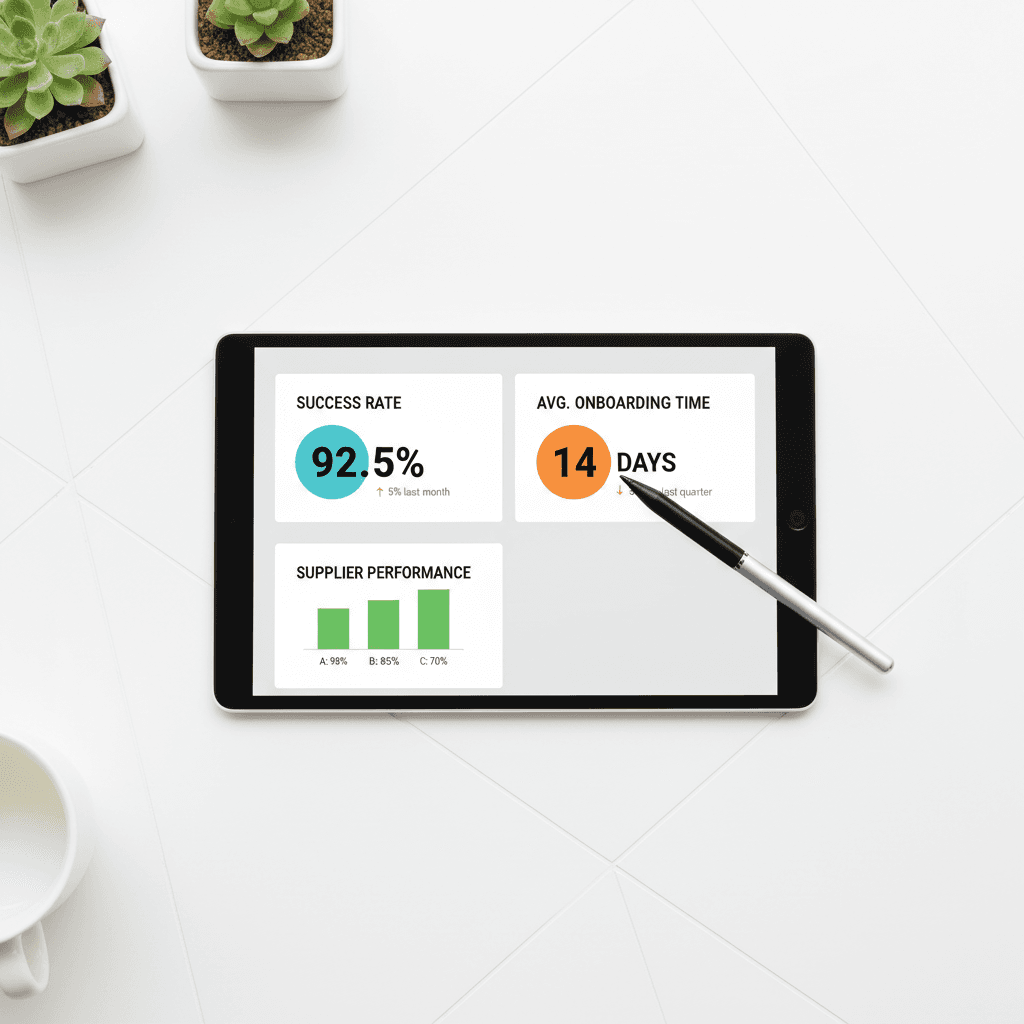 Matching performance analytics and integration metrics dashboard